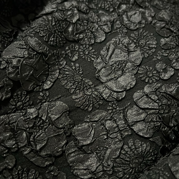 0544 GANNI Black Jacquard Mini dress sz 38/L - Picture 5 of 8